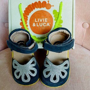 Livie & Luca Suede Petal Shoe Gray Size 10
